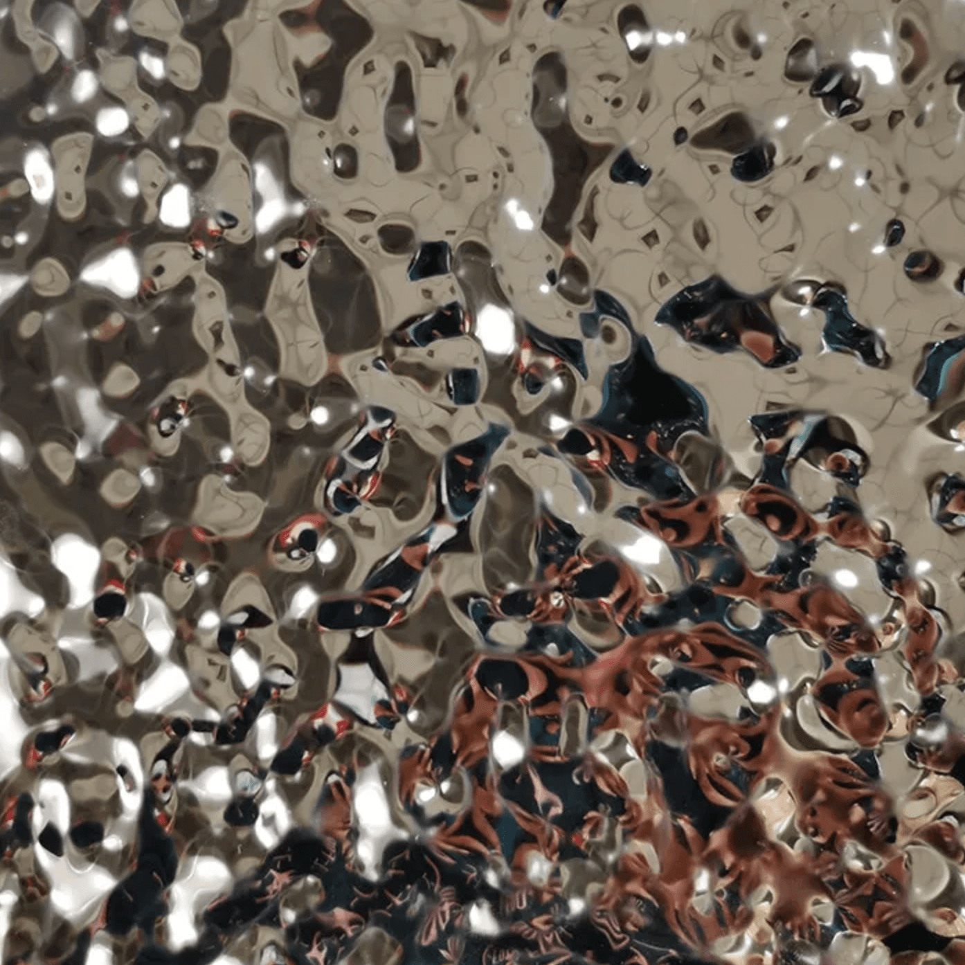 Water Ripple Embossed Stainless Steel