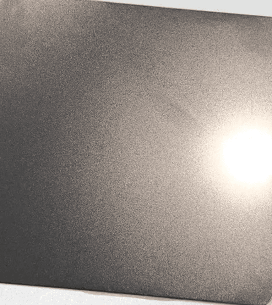 Anti-Fingerprint PVD Black Coating On Sandblasted Stainless Steel