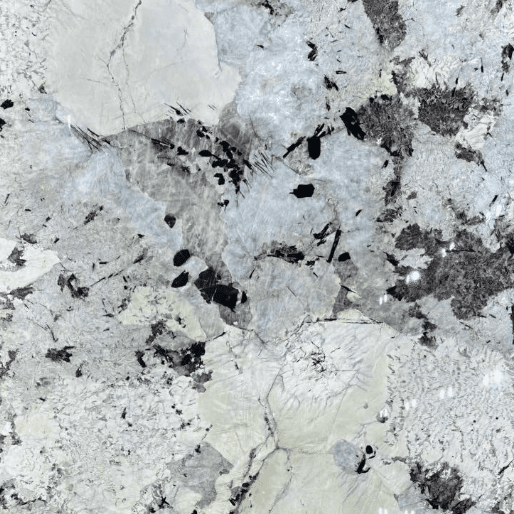 Snow Mountain Blue Marble